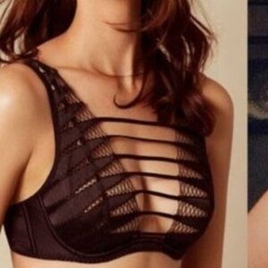 Agent Provocateur Rayna Caged Cutout Demi High Neck Bra